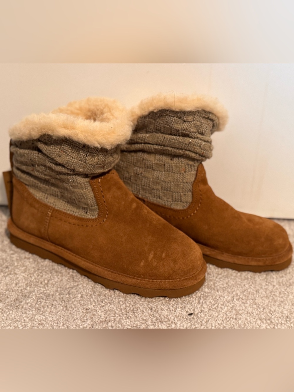 Women’s Bearpaw Virginia 7” Tall Slouchy Winter Bootie - Size 9